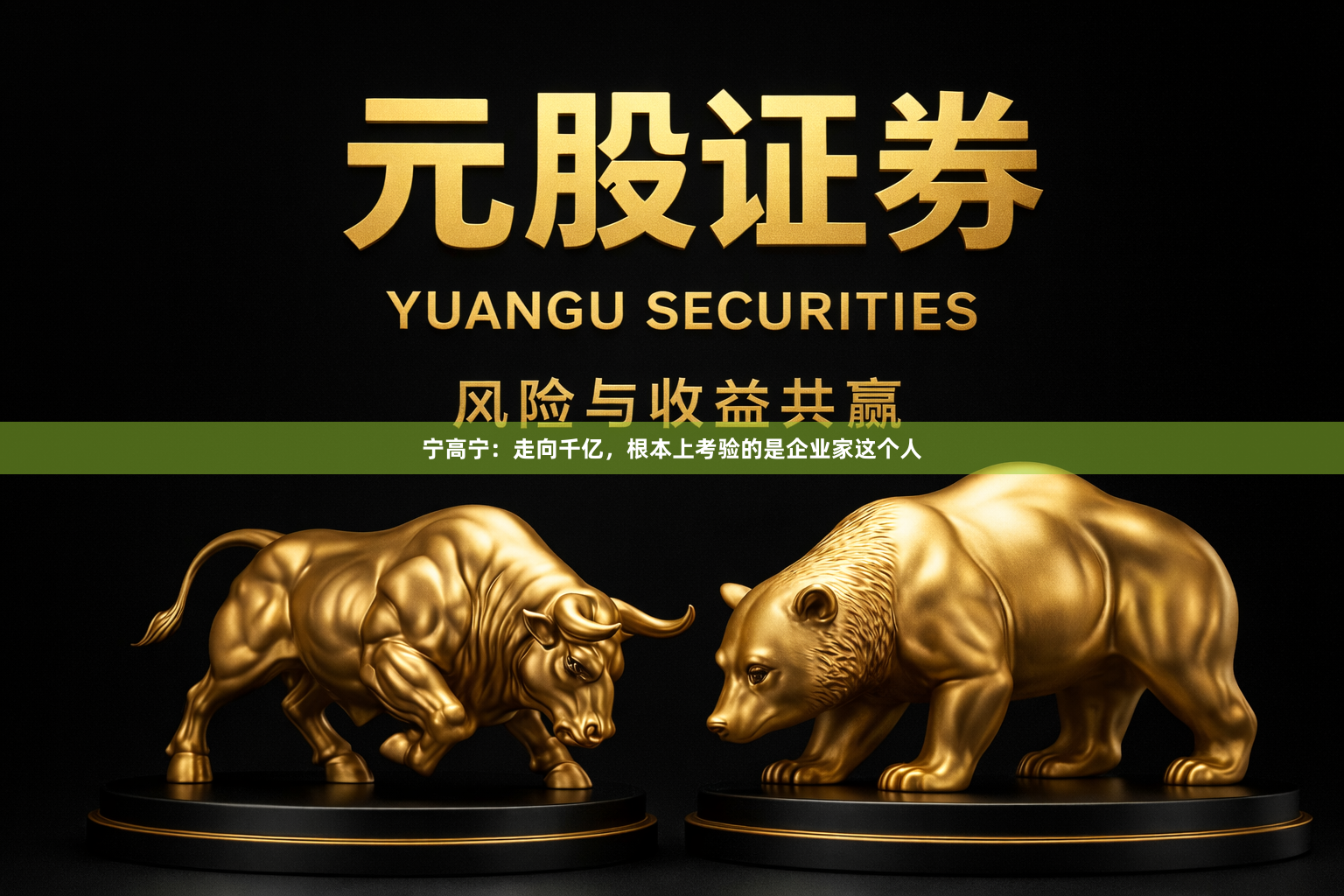 宁高宁：走向千亿，根本上考验的是企业家这个人
